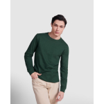 T-shirt lunga cotone polsini costine 165g/m2 Roly Direct Pointer color blu mare sesta vista d'uso