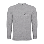 T-shirt lunga cotone polsini costine 165g/m2 Roly Direct Pointer vista principale