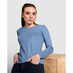 T-shirt donna manica lunga in cotone 160g/m2 Roly Direct Extreme color rosa prima vista d'uso