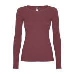 T-shirt donna manica lunga in cotone 160g/m2 Roly Direct Extreme color mogano seconda vista