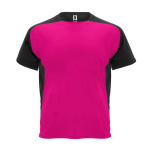 T-shirt tecnica raglan in poliestere 140 g/m2 Roly Direct Bugatti color fucsia seconda vista
