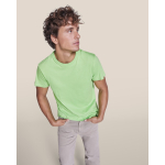 T-shirt a manica corta in cotone 165 g/m2 Roly Direct Dogo Premium color verde chiaro  quarta vista d'uso