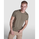 T-shirt in cotone pettinato 180 g/m2 Roly Direct Braco color bianco quarta vista d'uso