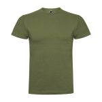 T-shirt in cotone pettinato 180 g/m2 Roly Direct Braco color verde militare seconda vista