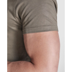 T-shirt a manica corta in cotone pettinato 180 g/m2 Roly Direct Braco color verde militare vista dettaglio 2