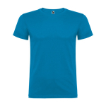 T-shirt in cotone a maglia liscia 155 g/m2 Roly Direct Beagle color blu seconda vista