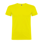 T-shirt in cotone a maglia liscia 155 g/m2 Roly Direct Beagle color giallo seconda vista