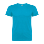 T-shirt in cotone a maglia liscia 155 g/m2 Roly Direct Beagle color turchese seconda vista