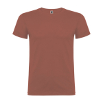T-shirt in cotone a maglia liscia 155 g/m2 Roly Direct Beagle color marrone aranciato seconda vista