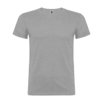 T-shirt in cotone a maglia liscia 155 g/m2 Roly Direct Beagle color grigio chiaro seconda vista