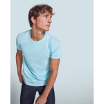 T-shirt in cotone a maglia liscia 155 g/m2 Roly Direct Beagle color verde menta sesta vista d'uso