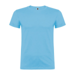 T-shirt in cotone a maglia liscia 155 g/m2 Roly Direct Beagle color azzurro seconda vista