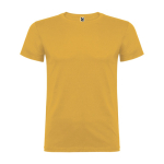 T-shirt in cotone a maglia liscia 155 g/m2 Roly Direct Beagle color giallo scuro seconda vista