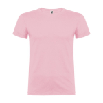 T-shirt in cotone a maglia liscia 155 g/m2 Roly Direct Beagle color rosa chiaro seconda vista
