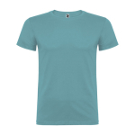 T-shirt in cotone a maglia liscia 155 g/m2 Roly Direct Beagle color azzurro pastello seconda vista