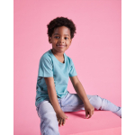 T-shirt in cotone a maglia liscia 155 g/m2 Roly Direct Beagle color azzurro pastello seconda vista d'uso