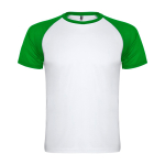 T-shirt sportiva in poliestere 140 g/m2 Roly Direct Indianapolis color verde seconda vista
