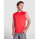 T-shirt tecnica in poliestere 135 g/m2 Roly Direct Zolder color rosso quarta vista d'uso