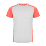 T-shirt tecnica in poliestere 135 g/m2 Roly Direct Zolder color corallo seconda vista