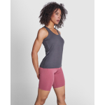 Canotta tecnica aderente con elastan 160 g/m2 Roly Direct Aida color nero quarta vista d'uso