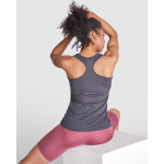 Canotta tecnica aderente con elastan 160 g/m2 Roly Direct Aida color nero sesta vista d'uso