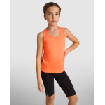 Canotta tecnica aderente con elastan 160 g/m2 Roly Direct Aida color nero seconda vista d'uso