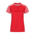 T-shirt tecnica da donna in poliestere 135 g/m2 Roly Direct Zolder color rosso seconda vista