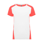 T-shirt tecnica da donna in poliestere 135 g/m2 Roly Direct Zolder color corallo seconda vista