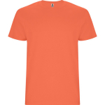 T-shirt in cotone a maniche corte 190 g/m2 Roly Direct Stafford color bianco prima vista d'uso