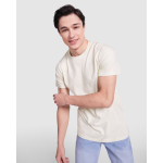 T-shirt in cotone a maniche corte 190 g/m2 Roly Direct Stafford color verde tenue prima vista d'uso