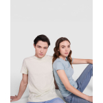 T-shirt in cotone a maniche corte 190 g/m2 Roly Direct Stafford color verde tenue terza vista d'uso