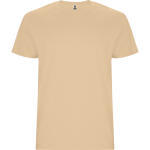T-shirt in cotone a maniche corte 190 g/m2 Roly Direct Stafford color marrone chiaro prima vista d'uso