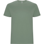 T-shirt in cotone a maniche corte 190 g/m2 Roly Direct Stafford color verde oliva prima vista d'uso