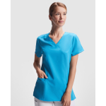Casacca corta in poliestere ed elastan donna 170g/m2 Roly Ferox color bianco prima vista d'uso