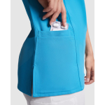 Casacca corta in poliestere ed elastan donna 170g/m2 Roly Ferox color bianco vista dettaglio 1