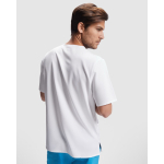 Casacca poliestere ed elastan a manica corta 170g/m2 Roly Ferox color bianco quarta vista d'uso