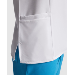 Casacca poliestere ed elastan a manica corta 170g/m2 Roly Ferox color bianco vista dettaglio 2