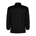 Impermeabile in poliestere e cappuccio 70g/m2 Roly Direct Escocia color nero seconda vista