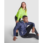 Giacca a vento cappuccio e tasca marsupio 60g/m2 Roly Direct Angelo color blu reale terza vista d'uso