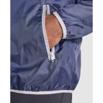 Giacca a vento cappuccio e tasca marsupio 60g/m2 Roly Direct Angelo color blu reale vista dettaglio 2