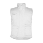 Gilet lavoro in poliestere e cotone colletto 200g/m2 Roly Almanzor color bianco seconda vista