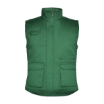 Gilet lavoro in poliestere e cotone colletto 200g/m2 Roly Almanzor color verde bottiglia seconda vista