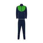 Tuta con petto a contrasto e colletto 225 g/m2 Roly Direct Evans color verde seconda vista
