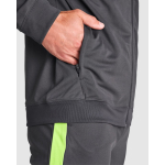 Tuta con petto a contrasto e colletto 225 g/m2 Roly Direct Evans color lime vista dettaglio 2