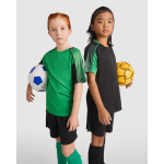 Completo sportivo unisex con 2 t-shirt 140 g/m2 Roly Direct Juve color verde seconda vista d'uso