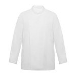 Giacca da lavoro per cucina lunga in poliestere 150g/m2 Roly Dabiz color bianco seconda vista