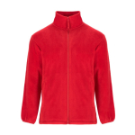 Felpa in pile colletto alto e cerniera 300g/m2 Roly Direct Artic color rosso seconda vista