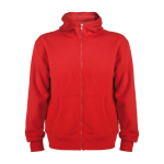 Felpa in cotone e poliestere 280 g/m2 Roly Direct Montblanc color rosso seconda vista