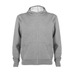 Felpa in cotone e poliestere 280 g/m2 Roly Direct Montblanc color grigio chiaro seconda vista