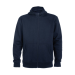 Felpa in cotone e poliestere 280 g/m2 Roly Direct Montblanc color blu mare seconda vista